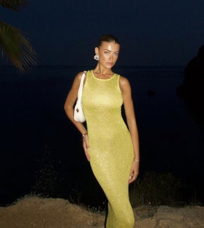 Nerys | Sunset Sparkle Gown