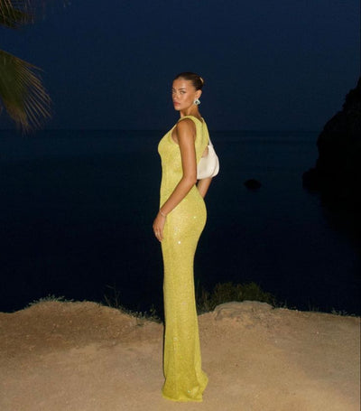 Nerys | Sunset Sparkle Gown