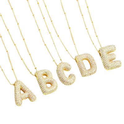 Urith | Gold Letter Pendant Necklace