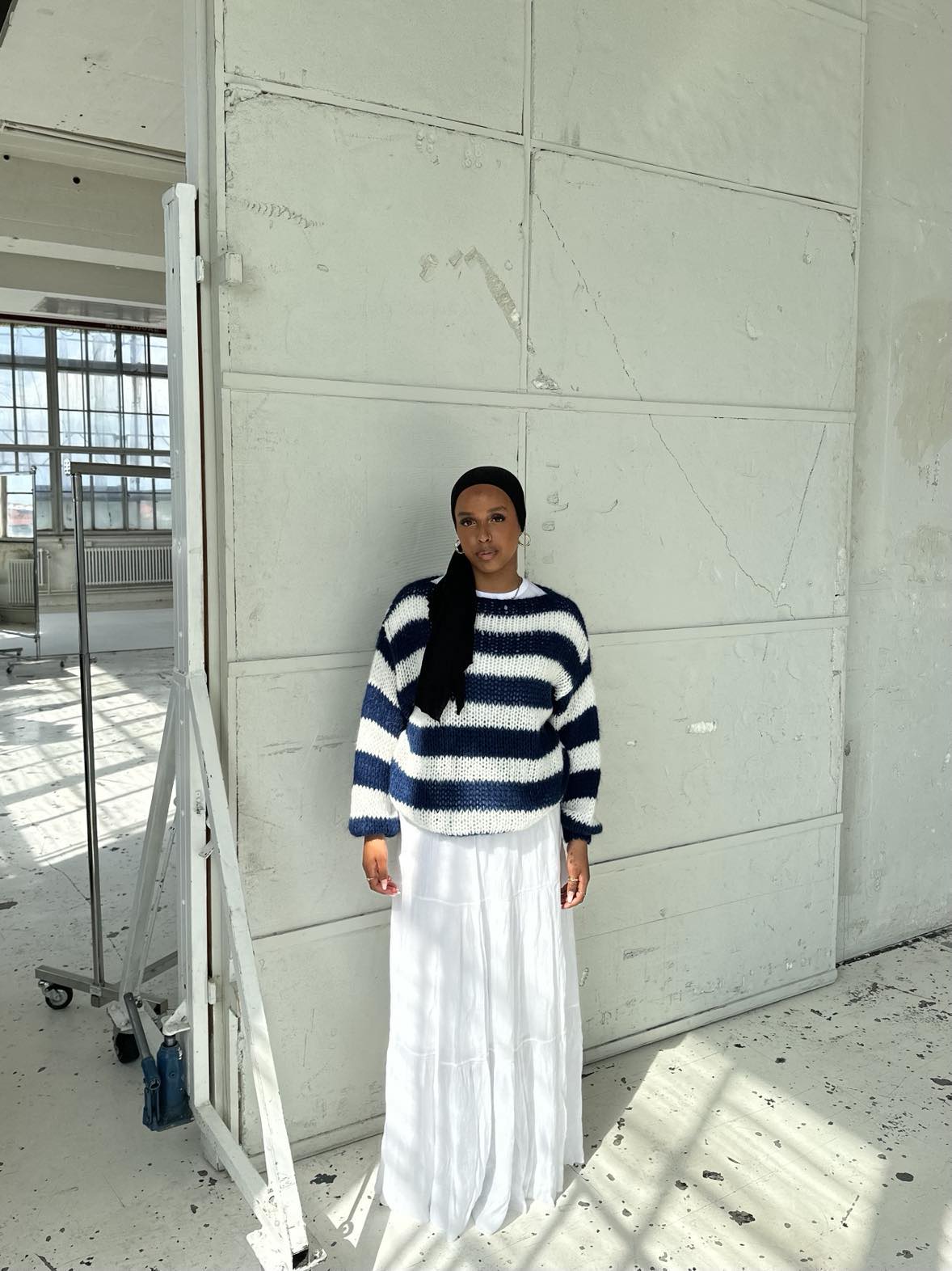 Fidelis | Striped Off-Shoulder Sweater