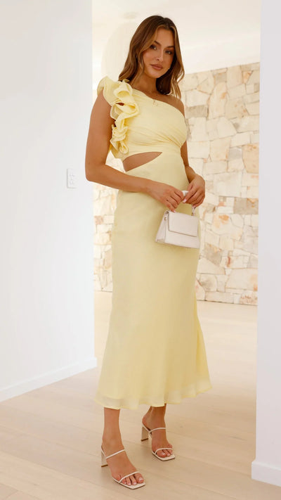 Blaire | One-Shoulder Maxi Dress with Cutout