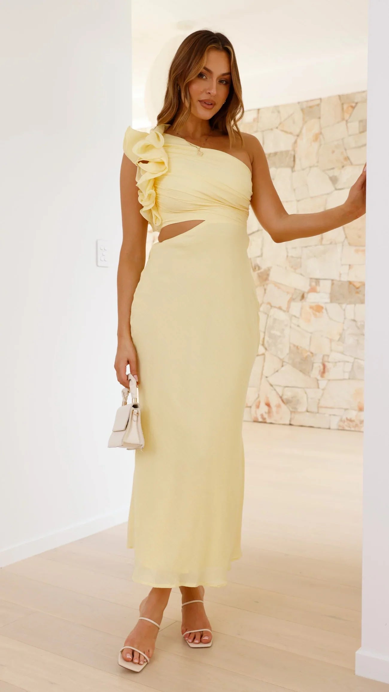 Blaire | One-Shoulder Maxi Dress with Cutout