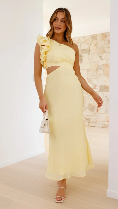Blaire | One-Shoulder Maxi Dress with Cutout