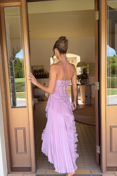 Wisteria | Ruffled Lavender Dress