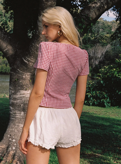 Isla | Playful Checked Top