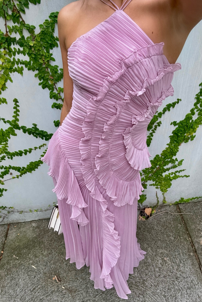 Wisteria | Ruffled Lavender Dress