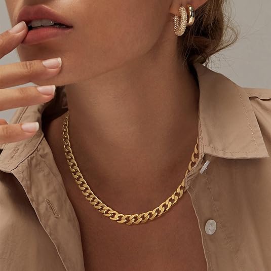 Kalvine | Luxury Thick Chain Necklace