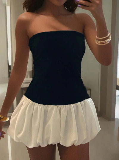 Danielle | Mini Dress with Bubble Hem