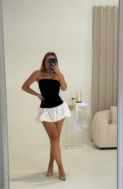 Danielle | Mini Dress with Bubble Hem