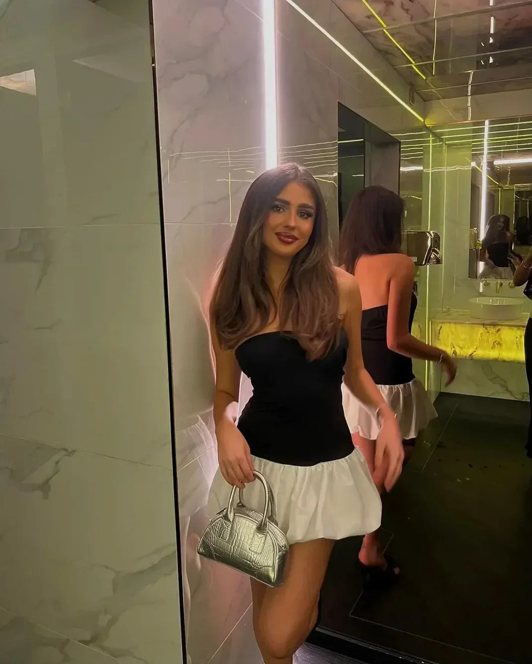 Danielle | Mini Dress with Bubble Hem