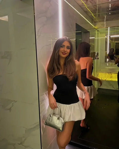 Danielle | Mini Dress with Bubble Hem