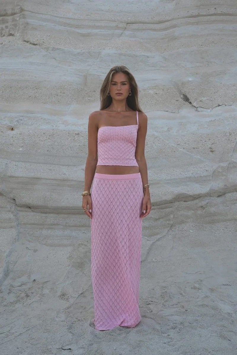 Liberty | One-Shoulder Knit Set