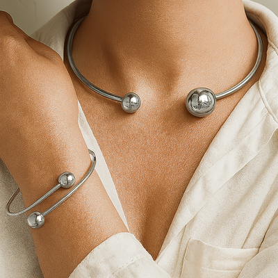 Alethea | Sculpted Sphere Statement Set
