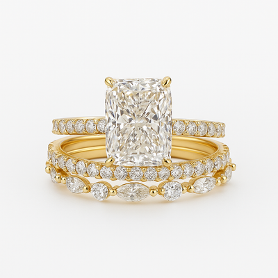 Ealhswith | Sparkling Eternal Ring Trio