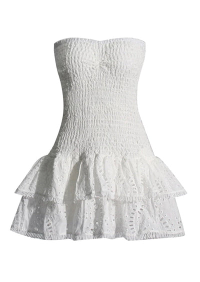 Odalys | Elegant Eyelet Dress