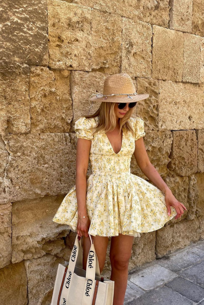 Vivienne | Flowery Mini Dress