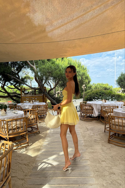 Priya | Mini Dress with Gold Rings