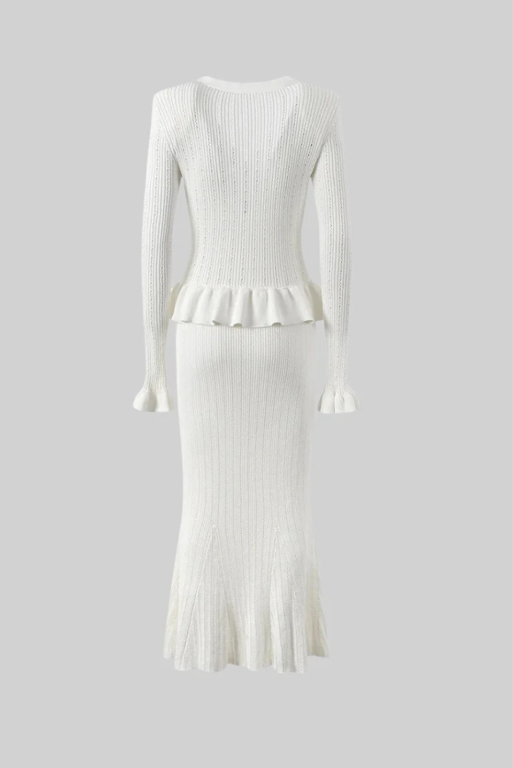Bonnie | V-neck Knitted Set