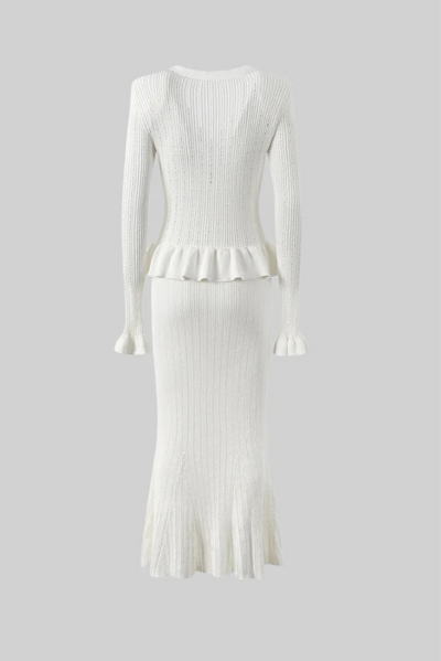 Bonnie | V-neck Knitted Set