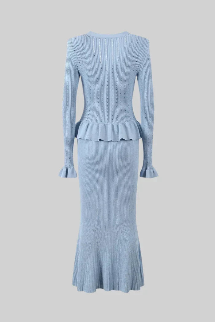 Bonnie | V-neck Knitted Set
