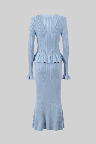 Bonnie | V-neck Knitted Set