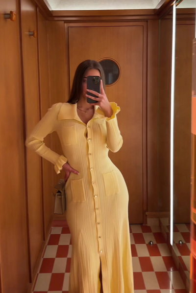 Liora | Chic Button Dress