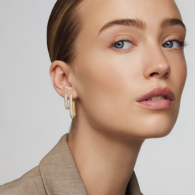 Jenavive | Sparkling Gold Earrings
