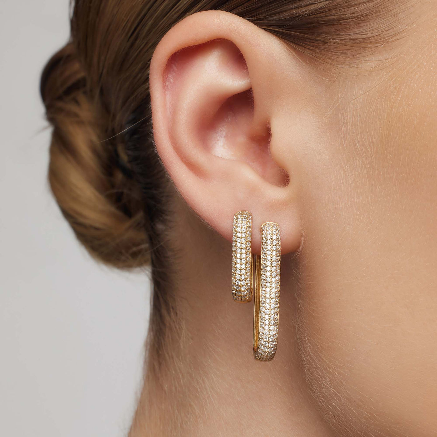 Jenavive | Sparkling Gold Earrings