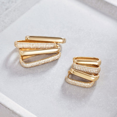 Jenavive | Sparkling Gold Earrings