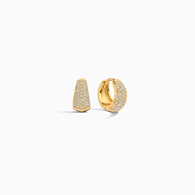 Joscelyne | Shiny Pavé Earrings