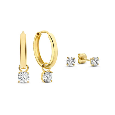 Domitia | Chic Gold Earrings Set