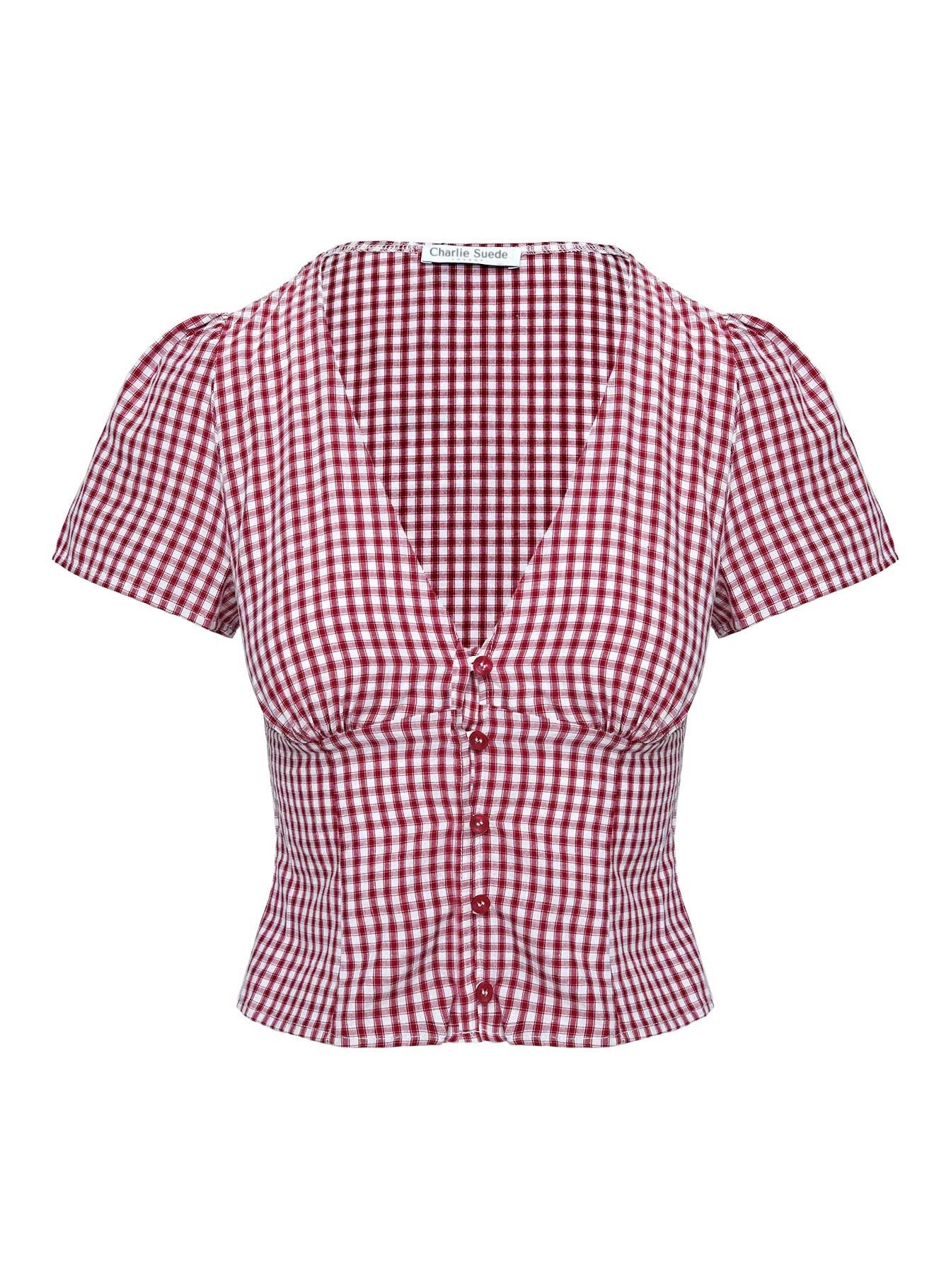 Isla | Playful Checked Top