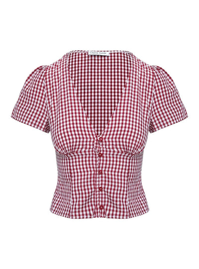 Isla | Playful Checked Top