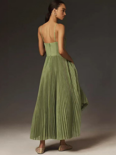 Veronica | Sculpted Pleat Dress
