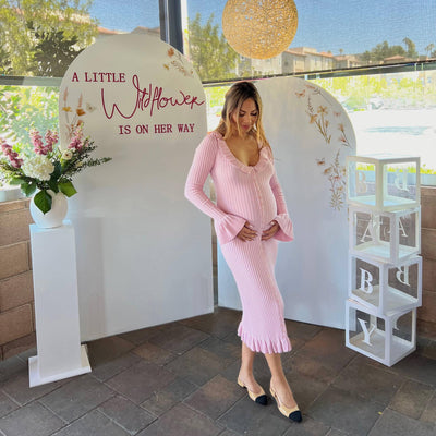Neoma | Maternity Casual Long Sleeve Midi Dress