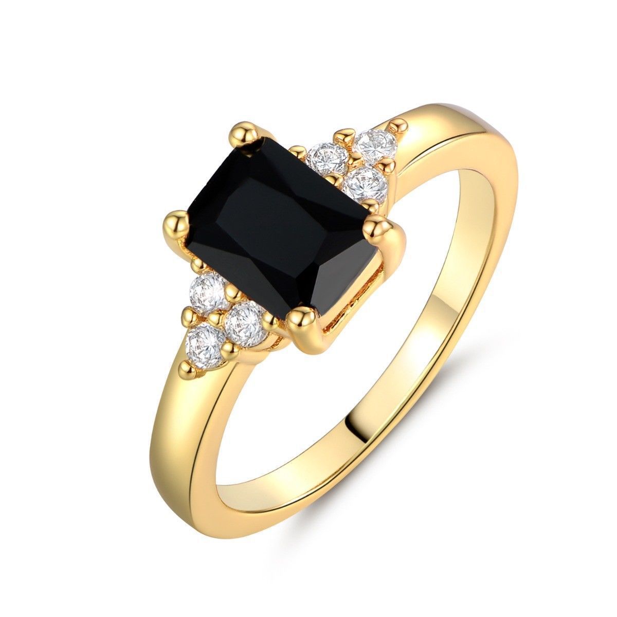 Fenetta | Bold Black Gemstone Accent Ring