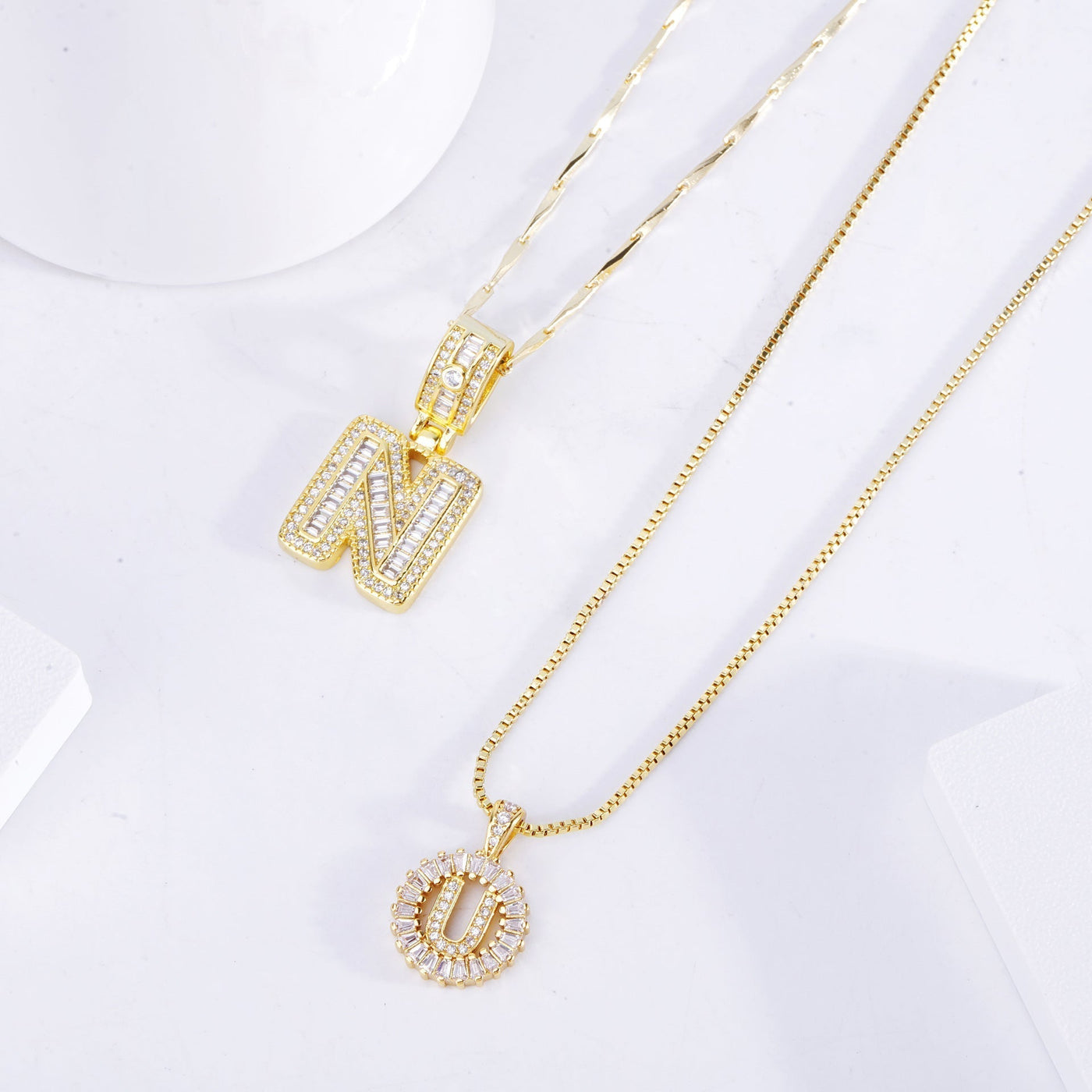 Beata | Initial Pendant Necklace