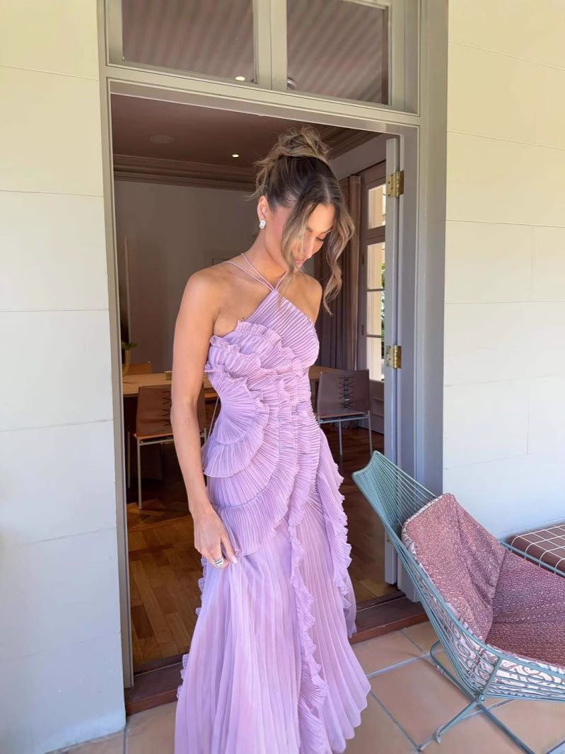 Wisteria | Ruffled Lavender Dress