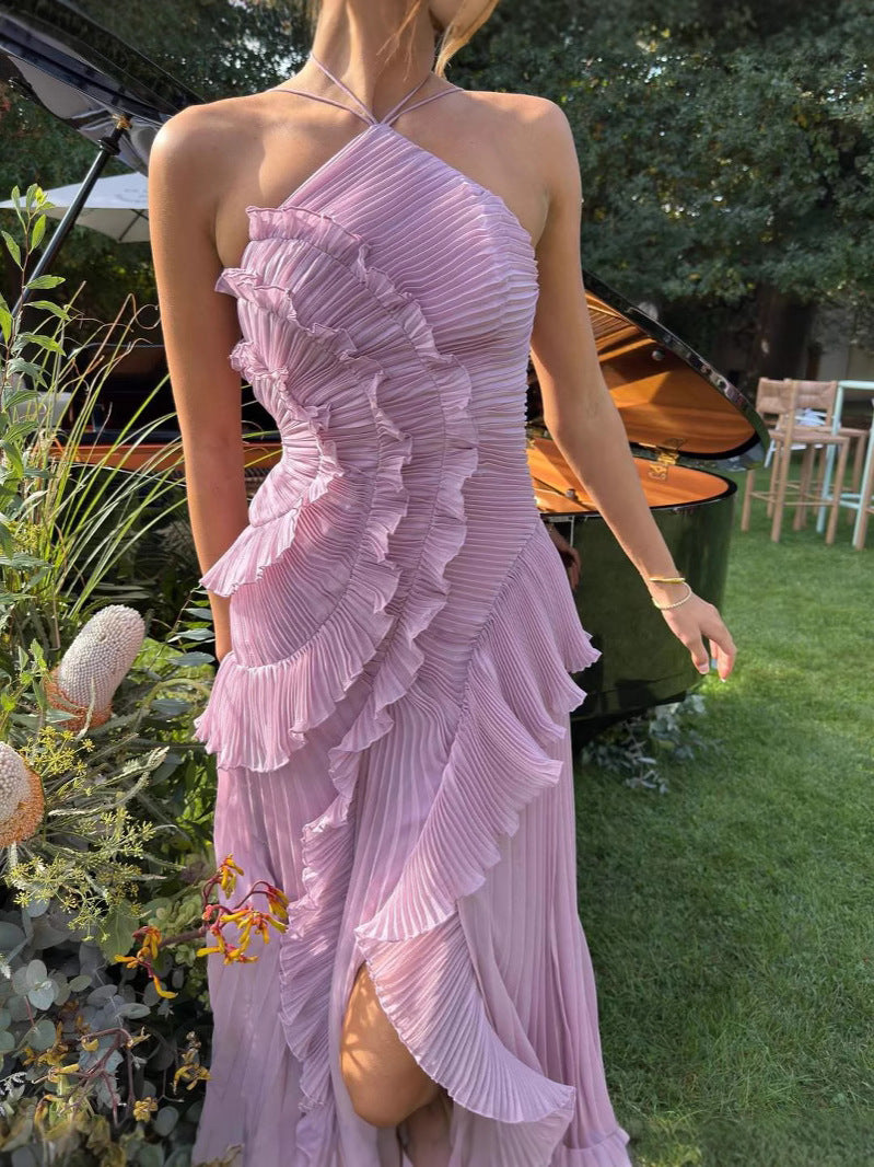 Wisteria | Ruffled Lavender Dress