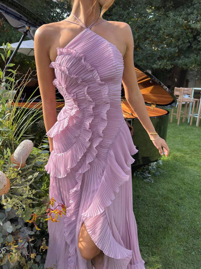 Wisteria | Ruffled Lavender Dress
