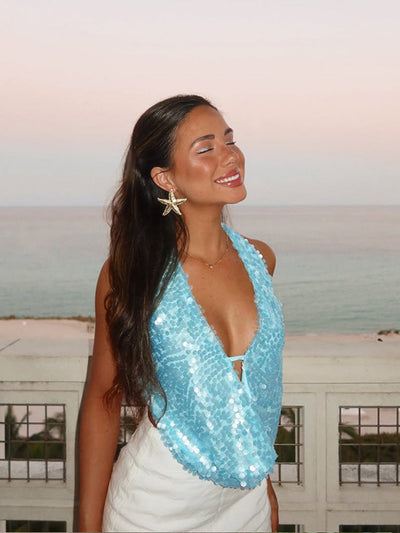 Della | Sleeveless Halter Top