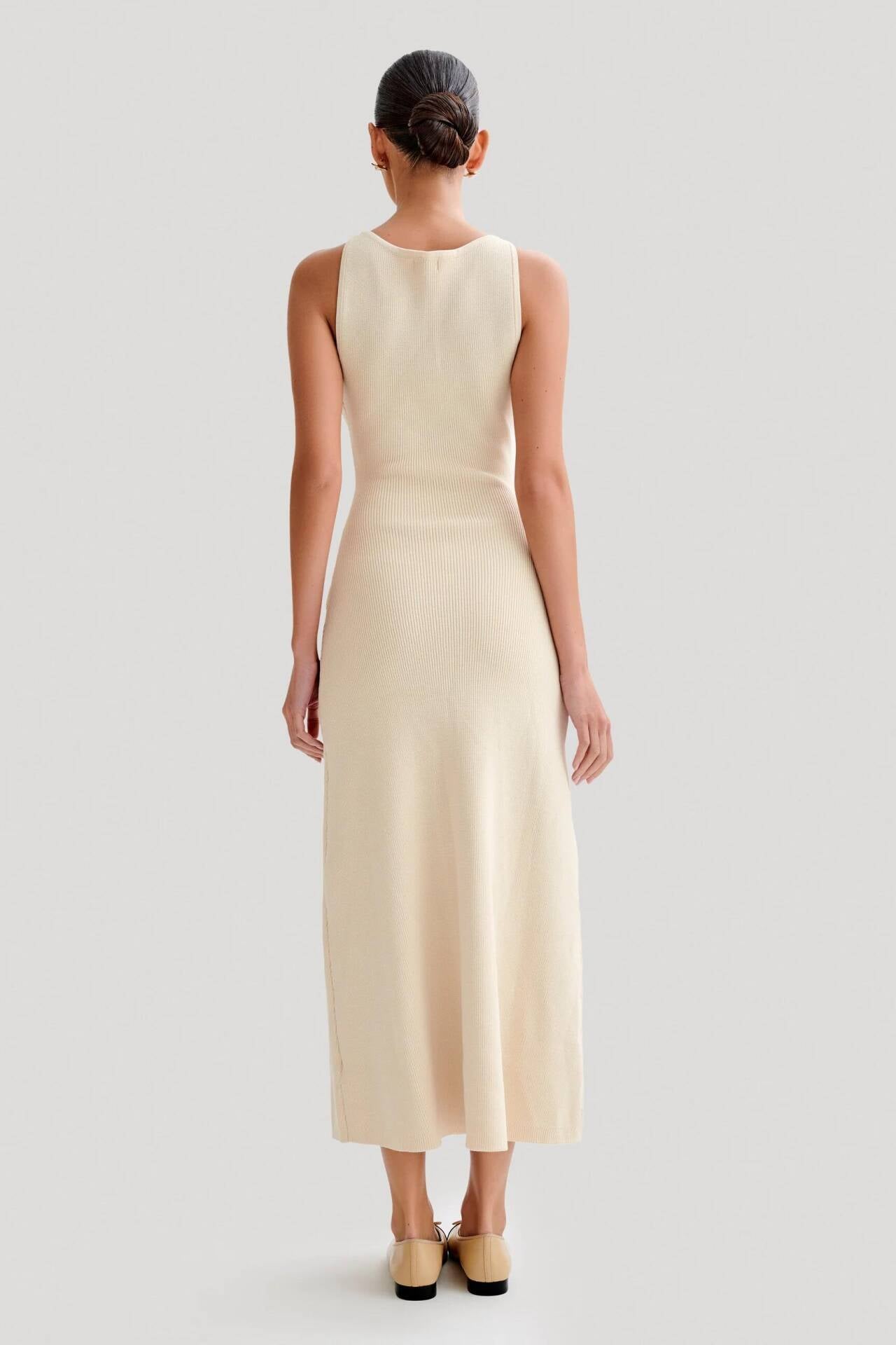 Fiona | Knitted Sleeveless Maxi Dress