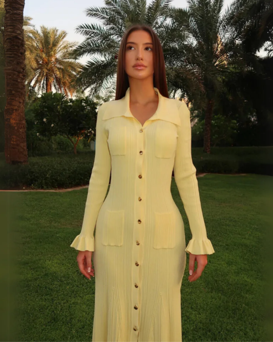 Liora | Chic Button Dress