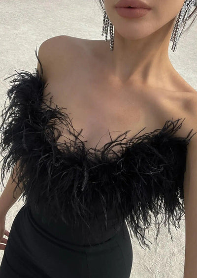Anastasia | Luxurious Feather Dress