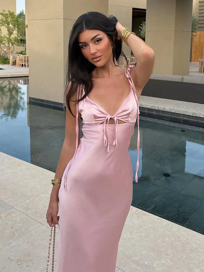Hestia | Elegant Satin Dress