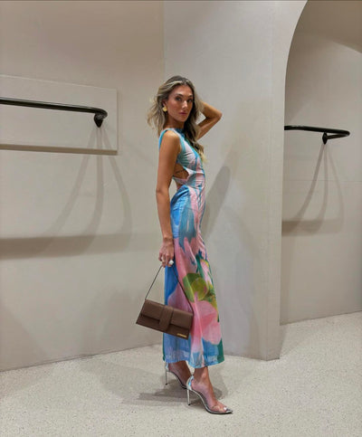 Fallon | Tropical Fitted Dress