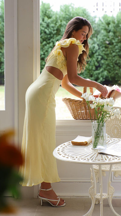 Blaire | One-Shoulder Maxi Dress with Cutout
