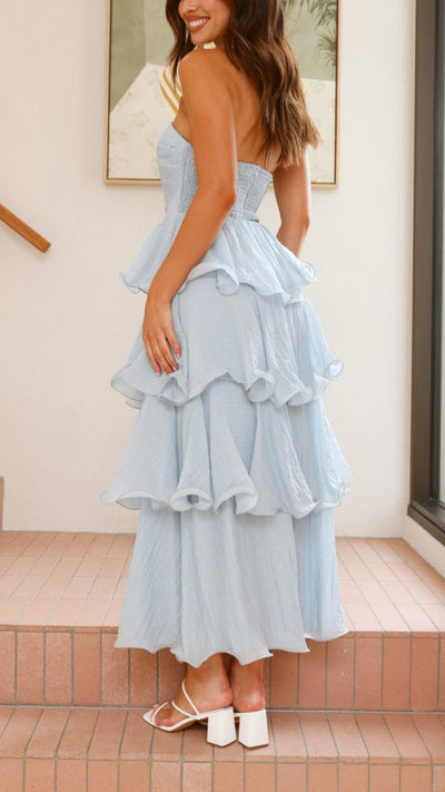 Kate | Layered Ruffle Maxi Dress