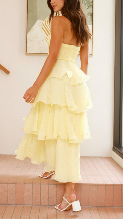 Kate | Layered Ruffle Maxi Dress