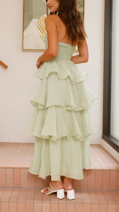 Kate | Layered Ruffle Maxi Dress